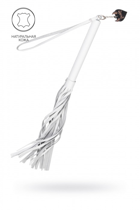 Белая кожаная плеть - 50 см. - Pecado - купить с доставкой в Архангельске