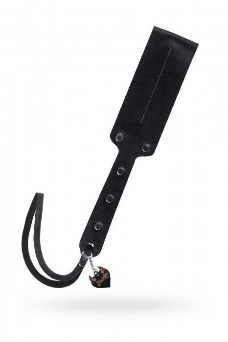 Черный кожаный пэддл - 32 см. - Pecado - купить с доставкой в Архангельске