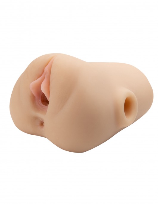 Телесный мастурбатор с вибрацией Double Pounder Vibrating Squeeze Stroker - Pipedream - в Архангельске купить с доставкой