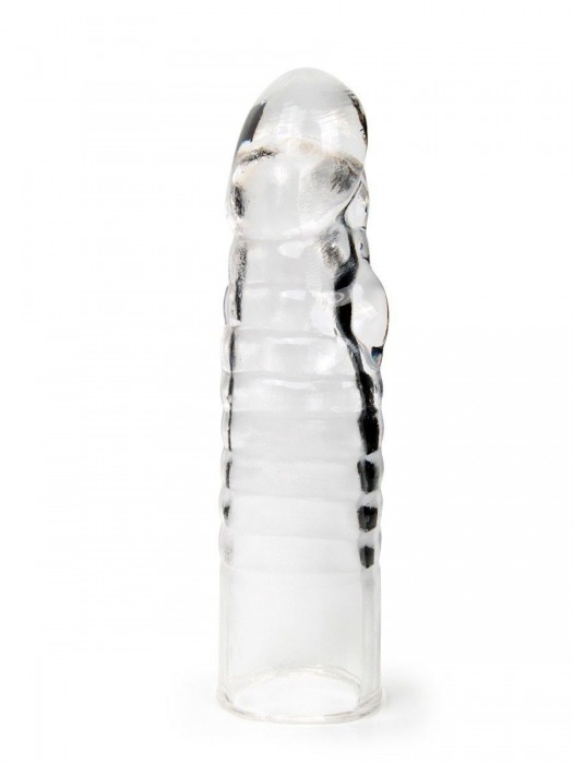 Прозрачная закрытая насадка на член - 15 см. - Sex Expert - в Архангельске купить с доставкой