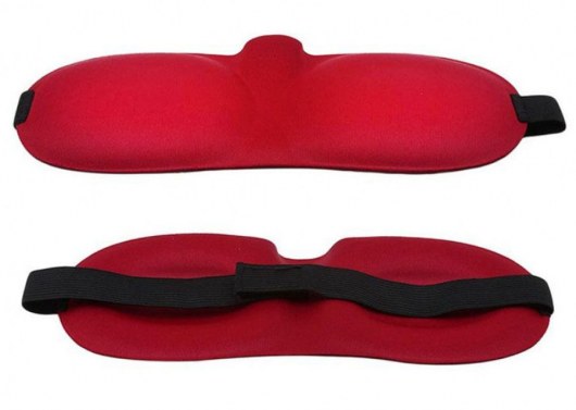 Красная глухая маска на резинке - Sitabella - купить с доставкой в Архангельске