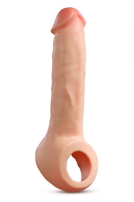 Телесная насадка-удлинитель Thrive 8.75 Inch Realistic Penis Extender Sleeve - 22,2 см. - Blush Novelties - в Архангельске купить с доставкой