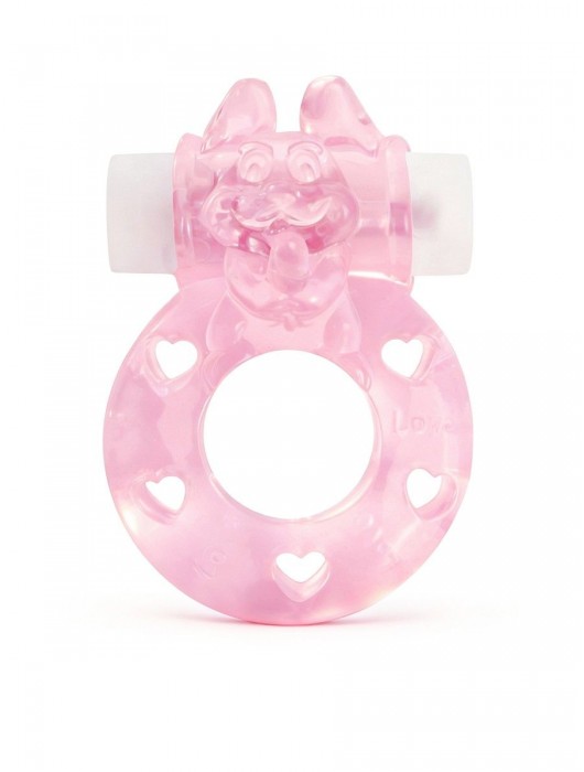 Розовое эрекционное виброкольцо в форме зайчика - 1137 - в Архангельске купить с доставкой