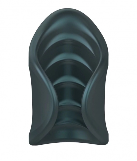 Серый сквозной мастурбатор с вибрацией Manwan Starter - Manwan - в Архангельске купить с доставкой