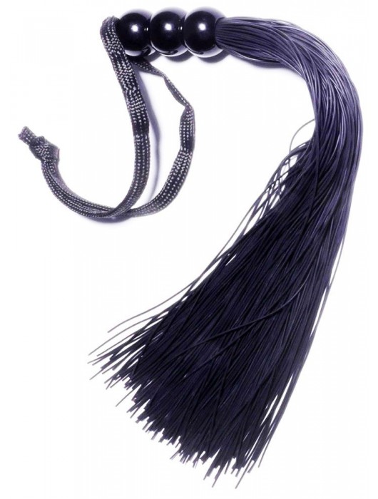 Черная силиконовая плетка - 25,4 см. - Boys of Toys - купить с доставкой в Архангельске