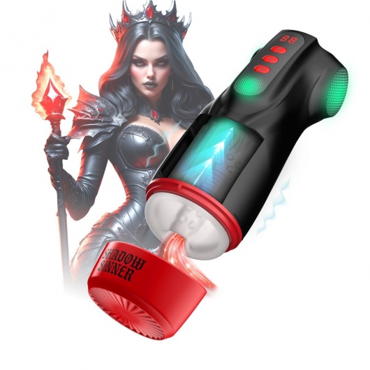 Интерактивный мастурбатор Raven с вакуумом, вибрацией и подсветкой - Shots Media BV - в Архангельске купить с доставкой