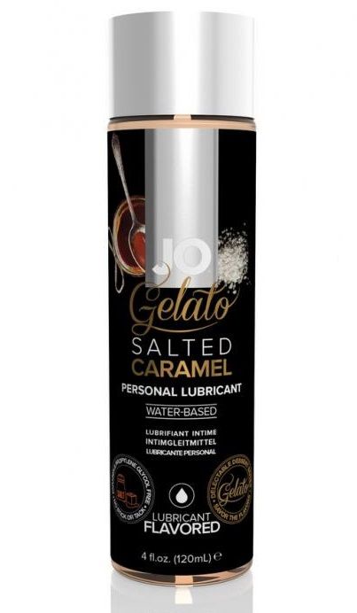 Лубрикант с ароматом солёной карамели JO GELATO SALTED CARAMEL - 120 мл. - System JO - купить с доставкой в Архангельске