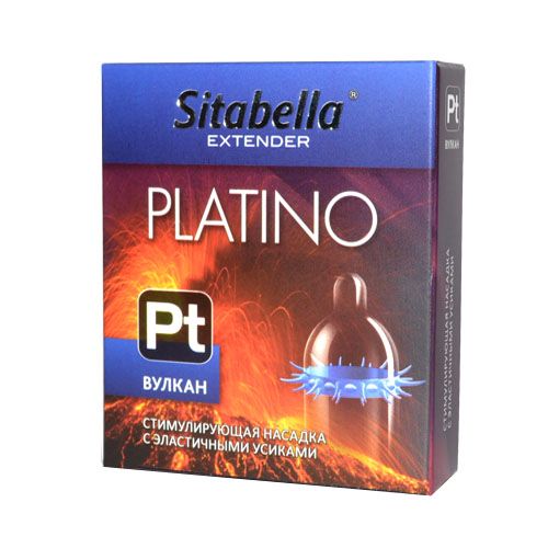 Стимулирующая насадка с усиками Platino  Вулкан - Sitabella - купить с доставкой в Архангельске