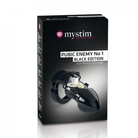 Пояс верности с электростимуляцией Mystim Pubic Enemy No1 Black Edition - MyStim - купить с доставкой в Архангельске