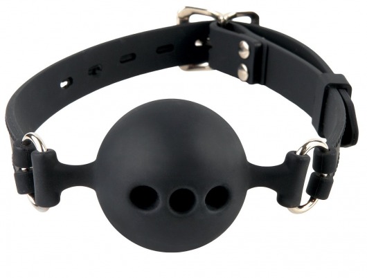 Силиконовый кляп-шар с отверстиями для дыхания Silicone Breathable Ball Gag Small - Pipedream - купить с доставкой в Архангельске