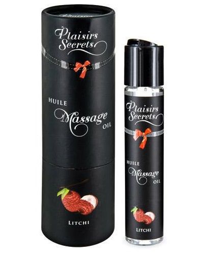 Массажное масло с ароматом личи Huile de Massage Gourmande Litchi - 59 мл. - Plaisir Secret - купить с доставкой в Архангельске