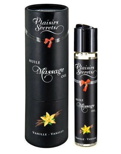Массажное масло с ароматом ванили Huile de Massage Gourmande Vanille - 59 мл. - Plaisir Secret - купить с доставкой в Архангельске