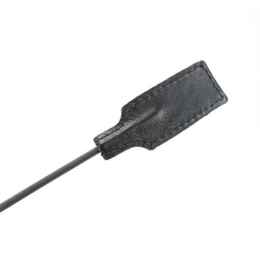 Чёрный профессиональный стек с золотистой рукоятью - 73 см. - БДСМ Арсенал - купить с доставкой в Архангельске