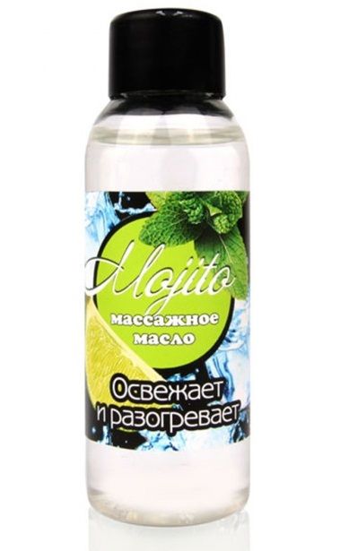 Массажное масло для тела Mojito с ароматом лайма - 50 мл. - Биоритм - купить с доставкой в Архангельске
