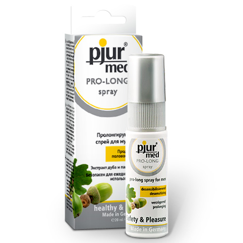 Пролонгирующий спрей с экстрактом дуба и пантенолом pjur MED Pro-long Spray - 20 мл. - Pjur - купить с доставкой в Архангельске