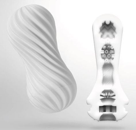 Мастурбатор FLEX Silky White с мягким рельефом - Tenga - в Архангельске купить с доставкой