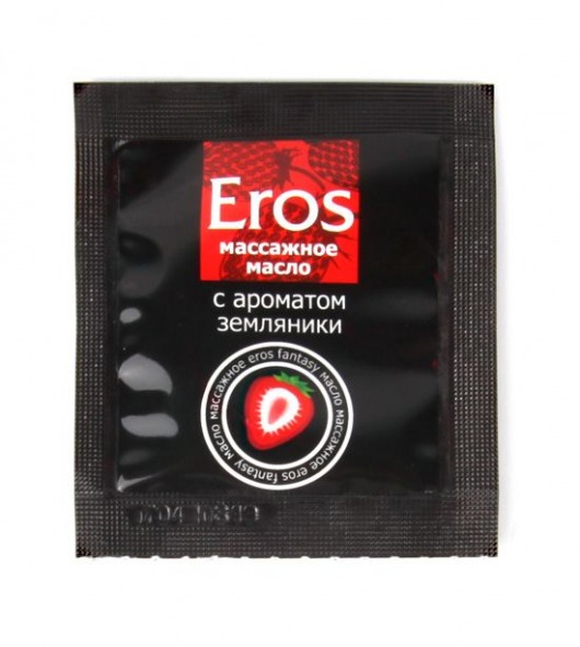 Пробник массажного масла с ароматом земляники Eros fantasy - 4 гр. - Биоритм - купить с доставкой в Архангельске