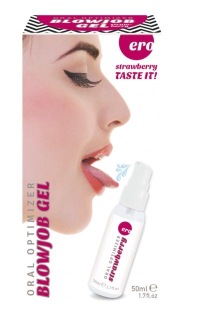 Увлажняющий гель для орального секса с ароматом клубники - 50 мл. - Ero - купить с доставкой в Архангельске