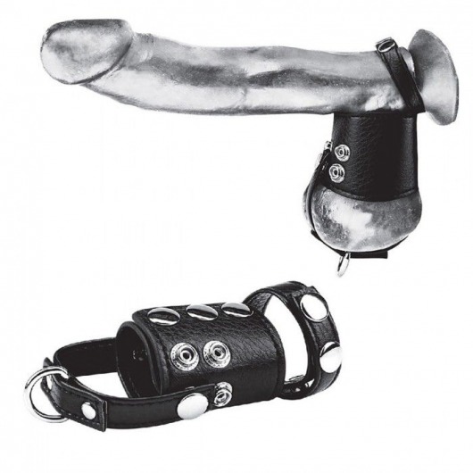 Кольцо на член и мошонку Cock Ring With 2  Ball Stretcher And Optional Weight Ring - BlueLine - в Архангельске купить с доставкой