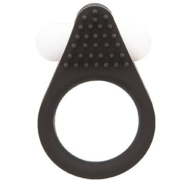 Чёрное эрекционное кольцо LIT-UP SILICONE STIMU RING 1 BLACK - Dream Toys - в Архангельске купить с доставкой