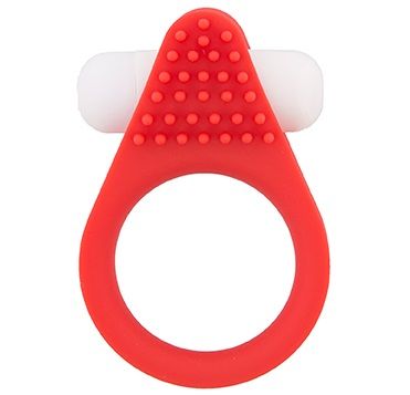 Красное эрекционное кольцо LIT-UP SILICONE STIMU RING 1 RED - Dream Toys - в Архангельске купить с доставкой