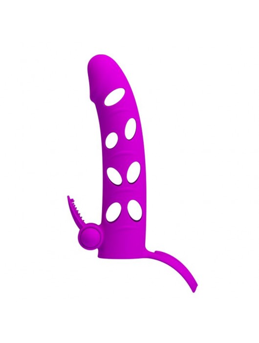 Насадка с закрытой головкой и виброэлементом для клиторального массажа - Baile - в Архангельске купить с доставкой