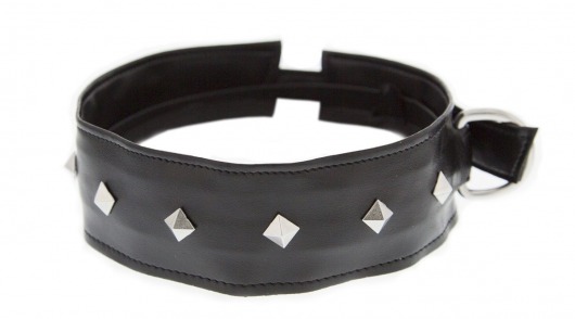 Полиуретановый ошейник с пуклями Collar with Studs - Blush Novelties - купить с доставкой в Архангельске