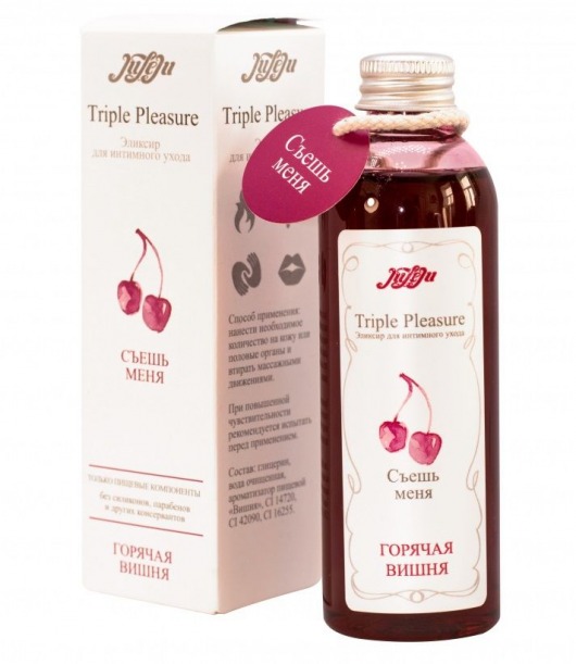 Эликсир Triple Pleasure  Горячая вишня  - 130 гр. - JULEJU - купить с доставкой в Архангельске