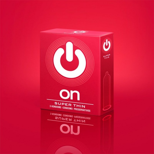 Супертонкие презервативы ON) Super Thin - 3 шт. - ON) - купить с доставкой в Архангельске