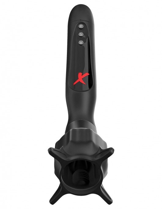 Чёрный вибростимулятор для головки члена с эффектом всасывания Vibrating Roto-Sucker - Pipedream - в Архангельске купить с доставкой