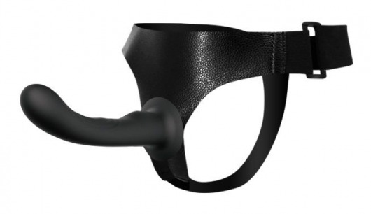 Страпон с изогнутой головкой Ultra Harness Curvy Dildo - 15,8 см. - Baile - купить с доставкой в Архангельске
