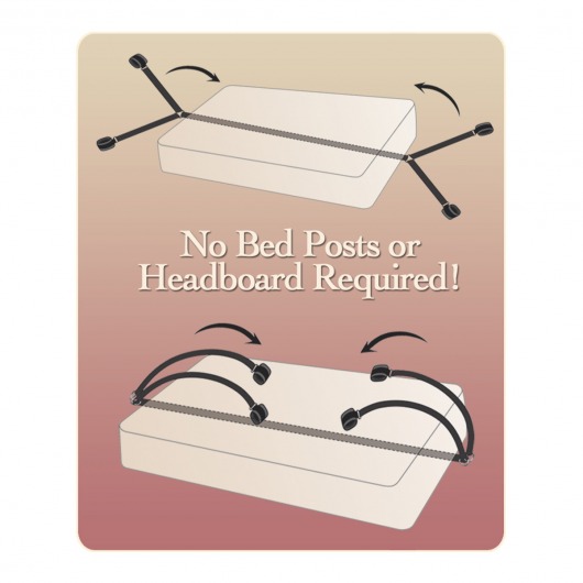 Набор фиксаторов на руки и ноги - Pipedream - купить с доставкой в Архангельске