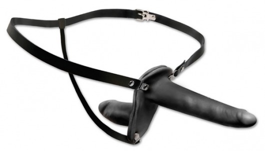 Женский страпон с вагинальной пробкой Double Penetrix Strap-on - 15 см. - Pipedream - купить с доставкой в Архангельске