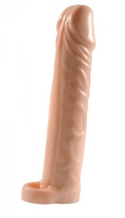 Телесная насадка-удлинитель Extension sleeve с подхватом - 17 см. - Sitabella - в Архангельске купить с доставкой
