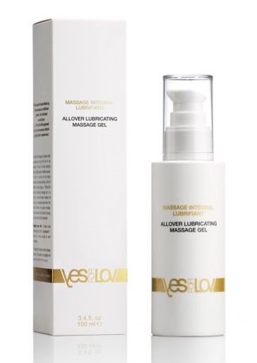 Массажный гель-смазка на силиконовой основе Allover Massage Gel - 100 мл. - YESforLOV - купить с доставкой в Архангельске