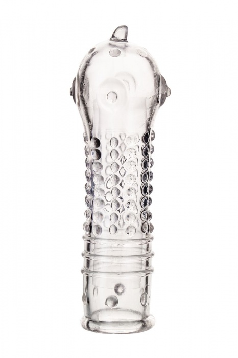 Прозрачная закрытая насадка на пенис TOYFA A-Toys - 14,7 см. - A-toys - в Архангельске купить с доставкой