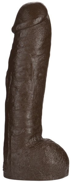 Большая насадка для трусиков Vac-U-Lock Realistic Hung - 31,7 см. - Doc Johnson - купить с доставкой в Архангельске