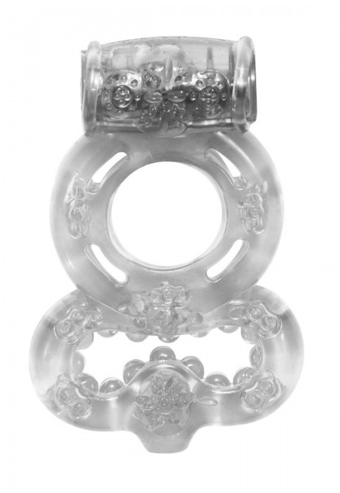 Прозрачное эрекционное кольцо Rings Treadle с подхватом - Lola Games - в Архангельске купить с доставкой