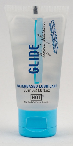Интимная смазка на водной основе Glide - 30 мл. - HOT - купить с доставкой в Архангельске
