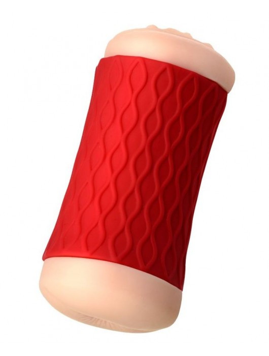 Двухсторонний мастурбатор JOS  NADIN в красном цилиндре - JOS - в Архангельске купить с доставкой