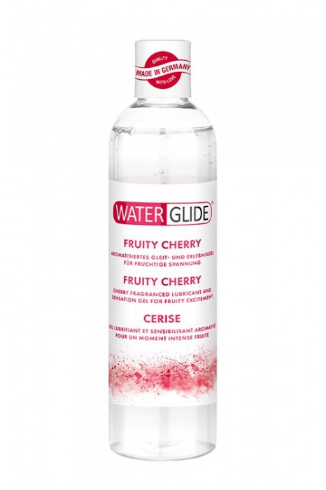 Лубрикант на водной основе с ароматом вишни FRUITY CHERRY - 300 мл. - Waterglide - купить с доставкой в Архангельске
