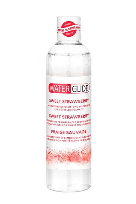 Лубрикант на водной основе с ароматом клубники SWEET STRAWBERRY - 300 мл. - Waterglide - купить с доставкой в Архангельске