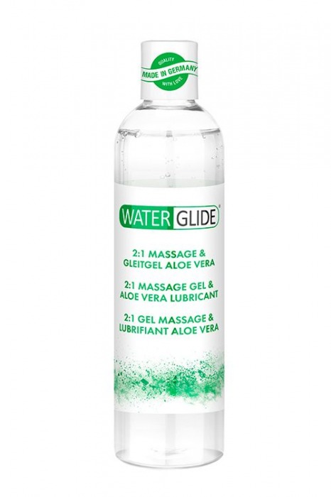 Гель-смазка 2-в-1 MASSAGE   LUBRICANT ALOE VERA - 300 мл. - Waterglide - купить с доставкой в Архангельске