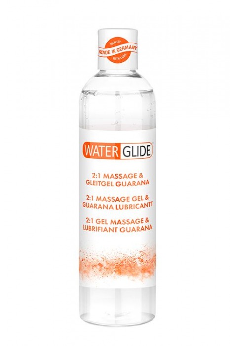Гель-смазка 2-в-1 MASSAGE   LUBRICANT GUARANA - 300 мл. - Waterglide - купить с доставкой в Архангельске