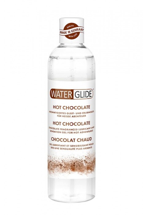 Лубрикант на водной основе с ароматом шоколада HOT CHOCOLATE - 300 мл. - Waterglide - купить с доставкой в Архангельске
