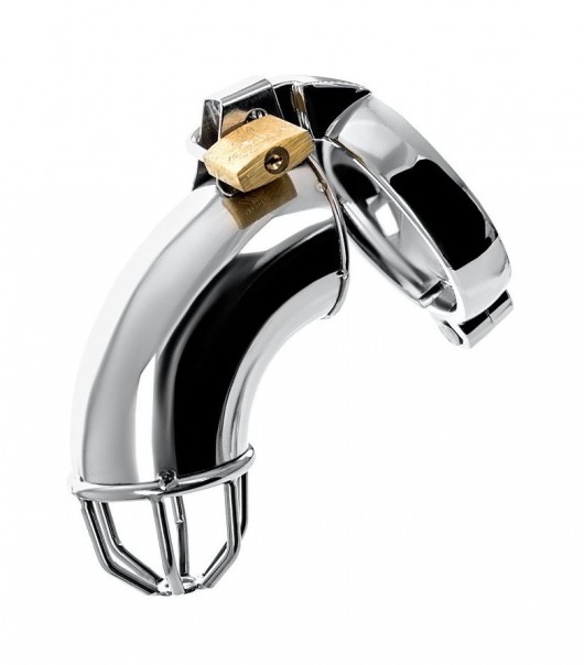 Серебристый мужской пояс верности TOYFA Metal - ToyFa - купить с доставкой в Архангельске