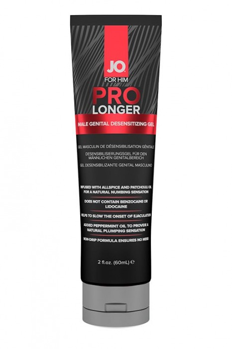 Гель-пролонгатор умеренного действия для мужчин JO Prolonger Gel – 60 мл. - System JO - купить с доставкой в Архангельске