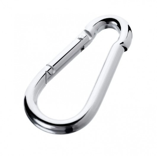 Серебристый карабин TOYFA Metal - ToyFa - купить с доставкой в Архангельске