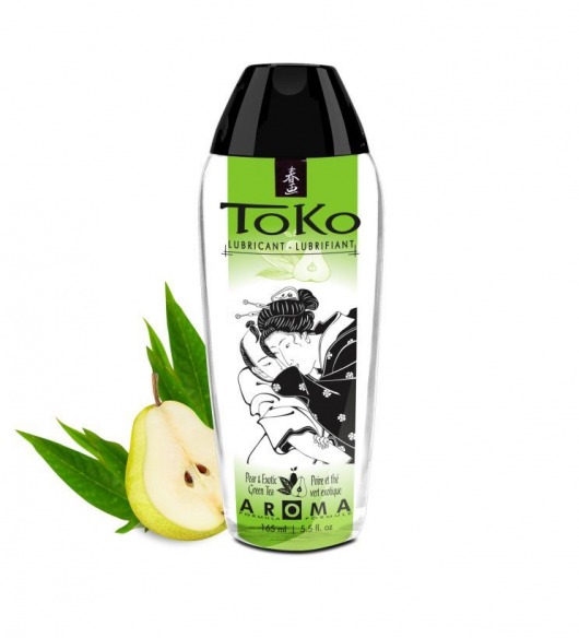 Интимный гель TOKO Pear   Exotic Green Tea с ароматом груши и зеленого чая - 165 мл. - Shunga - купить с доставкой в Архангельске