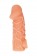 Телесная закрытая насадка с венками Cock Sleeve Size S - 13,8 см. - KOKOS - в Архангельске купить с доставкой